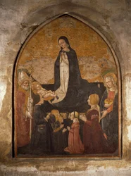 Virgin Adoring the Child, fresco, Chapel of the Tower, Church of St Mary the Gracious