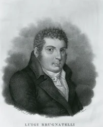 Portrait of Luigi Valentino Brugnatelli, Italian chemist and inventor of electroplating