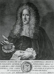 Portrait of Pirro Maria Gabbrielli, Italian philosopher and professor of theoretical medicine and botany