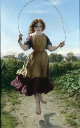 Girl Skipping