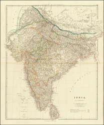 1832 Map of India