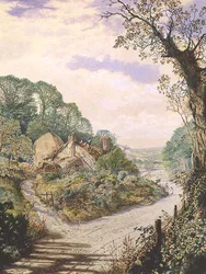 A Summer Noon, old farmstead, Wharfedale