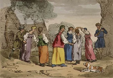 Village Amusements, plate 82 from Volume III of 