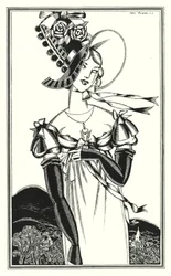 Illustration for Don Juan by Lord Byron: A Bonnet, Which the Fair Sex Wear
