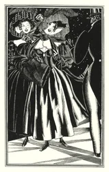 Illustration for Don Juan by Lord Byron: Pedestrian Paphians, commodious but immoral