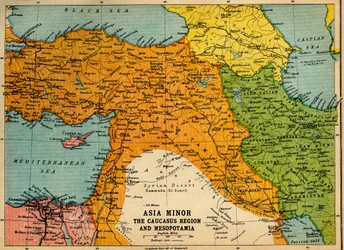 Asia Minor, the Caucasus Region and Mesopotamia, First World War, c1915, c1920