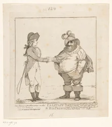 Fox and the Prince of Wales, 1783 Falstaff & his Prince (title on object)