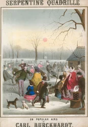 Musical Score for Serpentine Quadrille on Popular Airs by Carl Burckhardt
