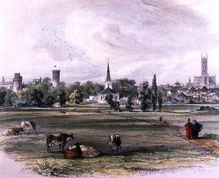 Warwick, from St. Nicholas Meadow