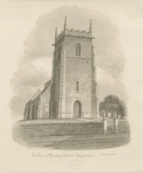 Bradley Church: Sepia Drawing