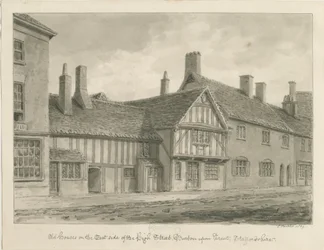 Burton-upon-Trent - Old Houses on High Street