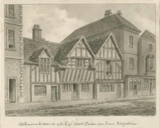 Burton-upon-Trent - Old Houses on High Street