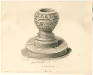 Font in Abbots Bromley Church