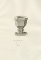 Font in Grindon Church
