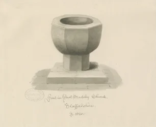Font in Madeley Church