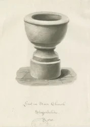 Font in Maer Church