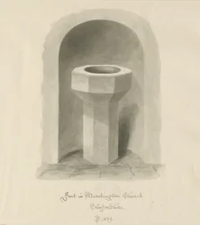 Font in Marchington Church