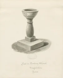 Font in Norbury Church