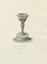 Font in Okeover Church