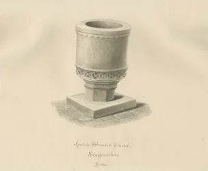 Font in Standon Church