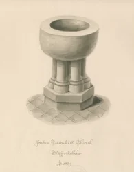 Font in Tatenhill Church