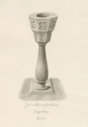 Font in Thursfield Chapel