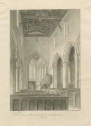 Interior of Checkley Church