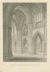 Interior of Lichfield Cathedral - Crossing from the North Transept