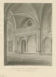 Interior of Lichfield Cathedral - Entrance to Consistory Court