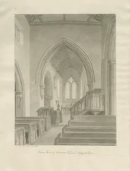 Interior of Standon Church