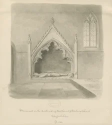 Norbury Church - Monument to Ralph le Botiler