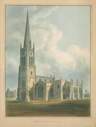 Oxfordshire - Bloxham Church, 1802