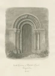 Rolleston Church - North Doorway