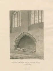 Tamworth Church - Monument of priest