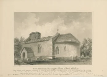 Wiltshire - Manningford Bruce Church, 1806
