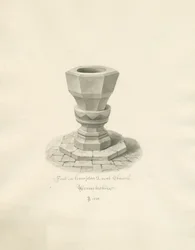 Worcestershire - Hampton Lovett Church - Font