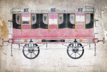 Manchester & Leeds Railway first class carriage