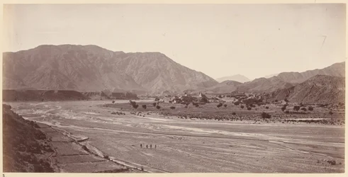 A general view of Kadm villages and pass left of Jumrood