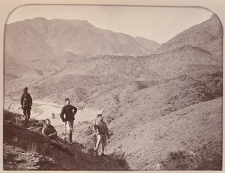 General Appleyard and staff, Ali Musjid in distance