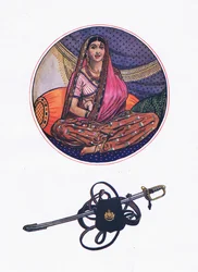 Lalila to the Ferengi lover, illustration from The Garden of Kama (and other lyrics from India)