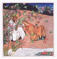 Love lightly, illustration from The Garden of Kama (and other lyrics from India)