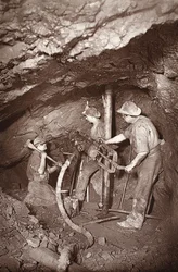 A Rock-Drill End, East Pool Mine, illustration from 