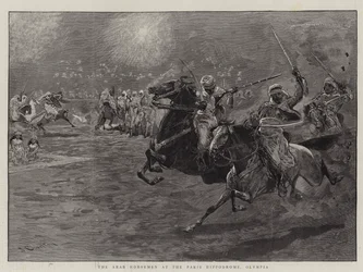 The Arab Horsemen at the Paris Hippodrome, Olympia