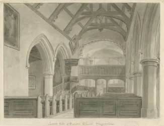 Interior of Sandon Church