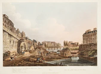 One of the Arches of Notre Dame, illustration from Versailles, Paris and Saint Denis, published 1809