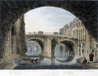 Paris, the Peer Pont - drawing by Mats, circa 1810, city of Paris
