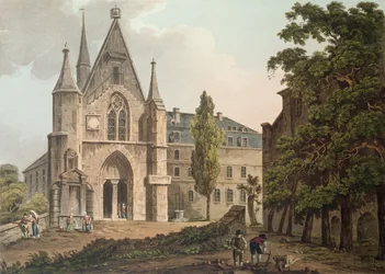 The College de Navarre in Paris, engraved by I. Hill