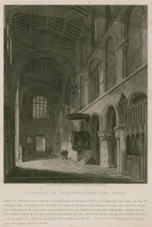 Interior of Church of St Bartholomew the Great