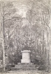 Cenotaph to Sir Joshua Reynolds at Coleorton Hall, Leicestershire, 1823