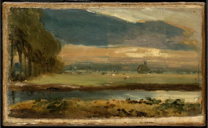 Dedham Church from Flatford